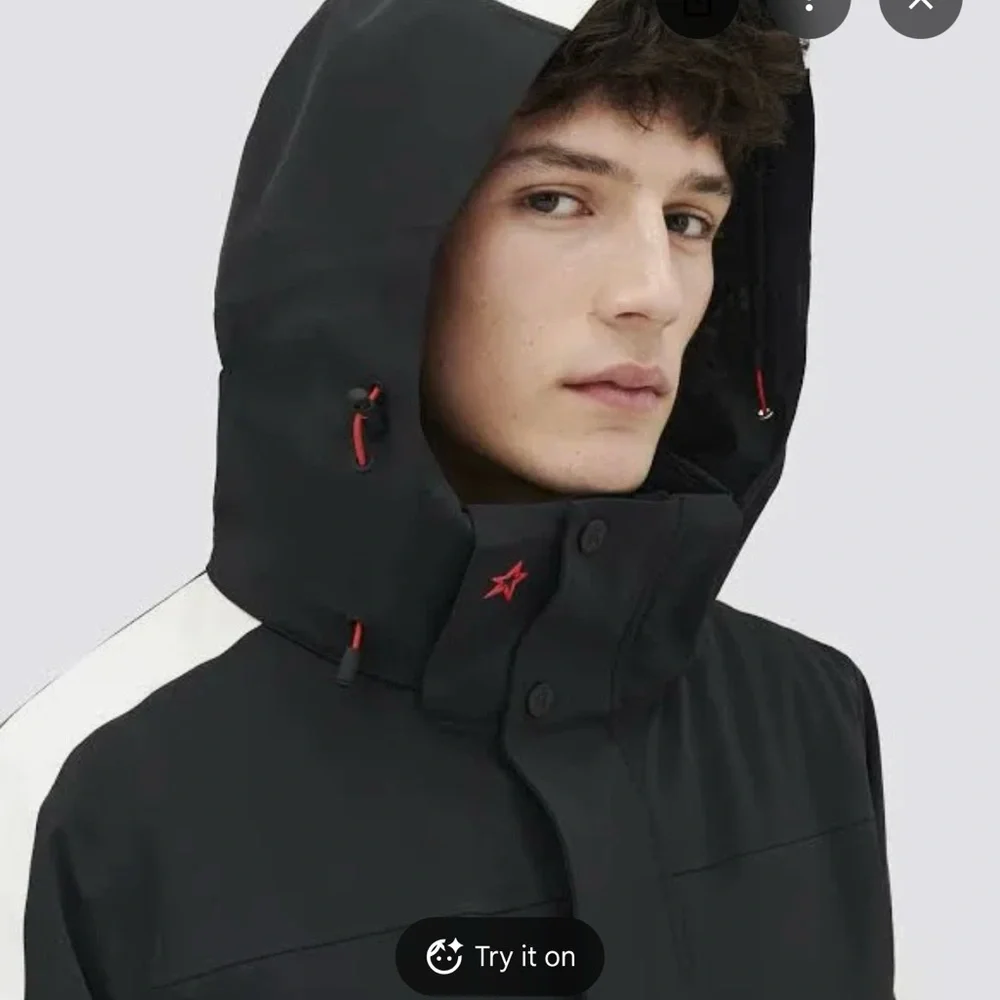 Perfect Moment Black and White Chevron Ski Jacket - Picture 3 of 16